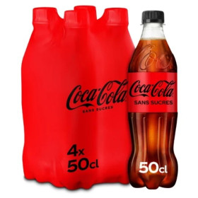 4x 50cl Coca Cola zéro