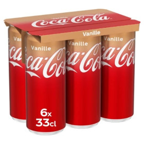 6x33cl Coca Cola vanille