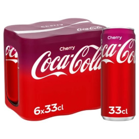 6x 33cl Coca Cola cherry