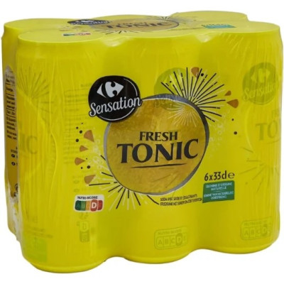 6x33cl Tonic Carrefour Sensation