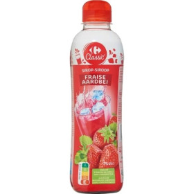 75cl Sirop Fraise Carrefour Classic