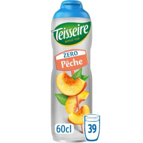 60cl Sirop Pêche zéro Teisseire