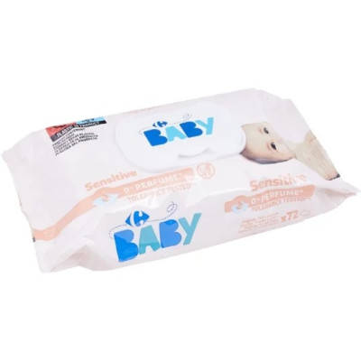 72 Lingettes Sensitive Carrefour Baby