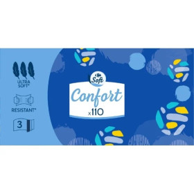 110 mouchoirs Confort Carrefour Soft