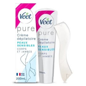 Crème Dépilatoire Pure Peaux Sensibles Corps et Jambes Veet