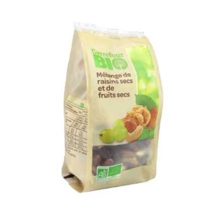 200g mélanges raisins secs et fruits secs -Carrefour Bio