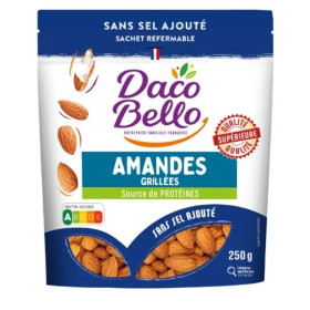 250g  amandes grillées sans sel - Dalco Bello