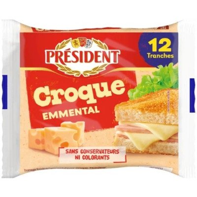 Croque emmental Président 12 tranches 200g