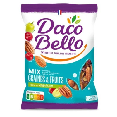 250g sachet mélange graines  fruits - Daco Bello