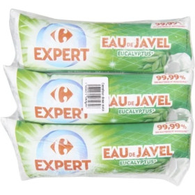 3x 250ml eau de javel concentré eucalyptus Carrefour Expert