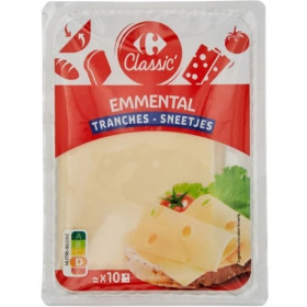 Emmental tranches 200g Carrefour classic