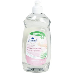 500ml liquide vaisselle peaux sensibles aloe - Carrefour  Essential
