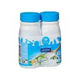 Bouteille de crème UHT 12% de matières grasses CRF Classic 2x25 cl