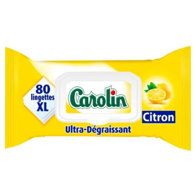 80x lingettes citron Carolin