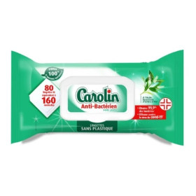 80x lingettes anti bactérien Carolin 80x lingettes anti bactérien Carolin