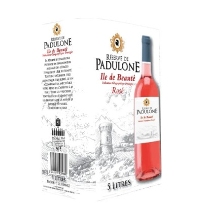 5 L Bag in Box vin rosé - Réserve de Padulone ile de beauté Corse