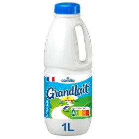 Grandlait demi écrémé bouteille d'1L