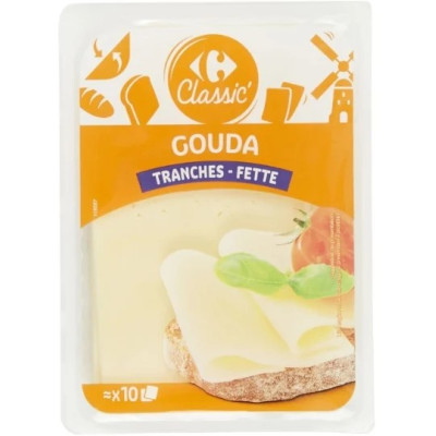 Gouda tranches 200g Carrefour