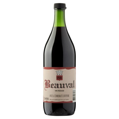 1L vin UE rouge  Beauval  12%