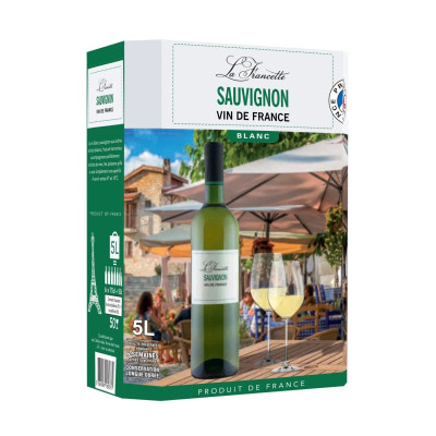 5L Bag in Box Vin de France Sauvignon - La Francette