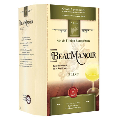 5L Bag in Box Vin union Europe  blanc - Beaumanoir