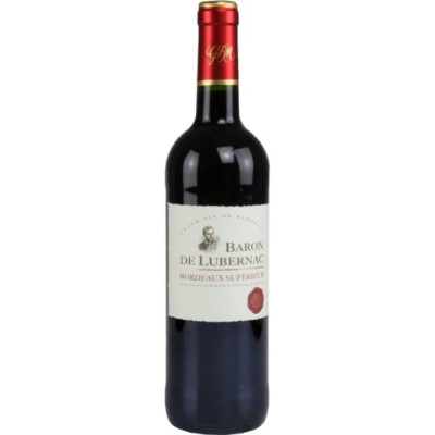 75cl vin rouge Bordeaux supérieur - Baron de Lubernac
