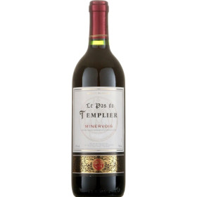 75cl Minervois vin rouge - AOP Le pas du Templier 75cl Minervois vin rouge - AOP Le pas du Templier