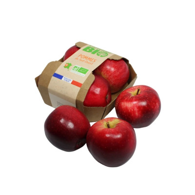 Pomme bio barquette 4 fruits
