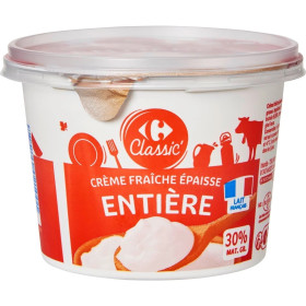 50cl crème fraiche épaisse 30% Carrefour Classic