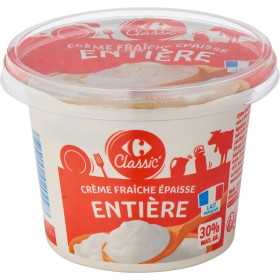 20cl crème fraiche épaisse 30%  Carrefour