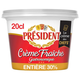 20cl crème fraiche épaisse 30%  entier Président