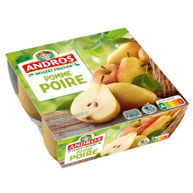 4x 100g compote pommes poires Andros