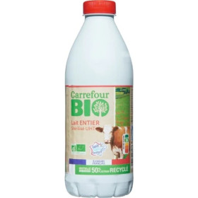 Bouteille d'1L de lait entier bio CRF