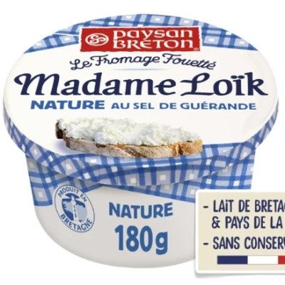 Madame Loïk nature au sel de Guérande 180g Paysan Breton