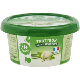 Fromage à tartiner ail et fines herbes CRF Classic 150g