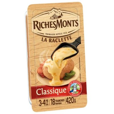 Fromage raclette classique RichesMonts 420g