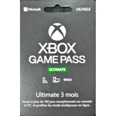 XBOX Game pass ultimate 3 mois