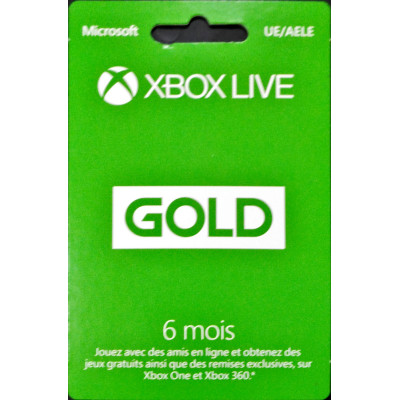 XBOX Live  Gold  "6 mois"