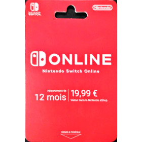 Nintendo  online 12 mois